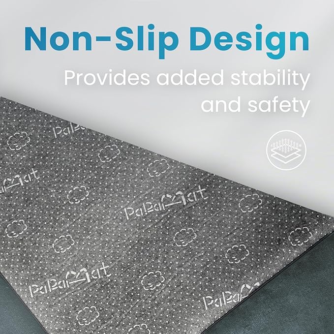 1.3" Thick Baby Play Mat for Floor Playpen, 50x50 Foam Tummy Time Mat, Padded Support Soft Plush Nursery Rug for Infant Kids Toddler Crawling Kick Activity (Dark Grey)-BubblyBeeBaby