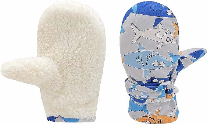 Toddler Gloves Kids Mittens Winter Warm Lined Fleece Gloves Waterproof Snow Baby Mitten for Boys Girls-BubblyBeeBaby