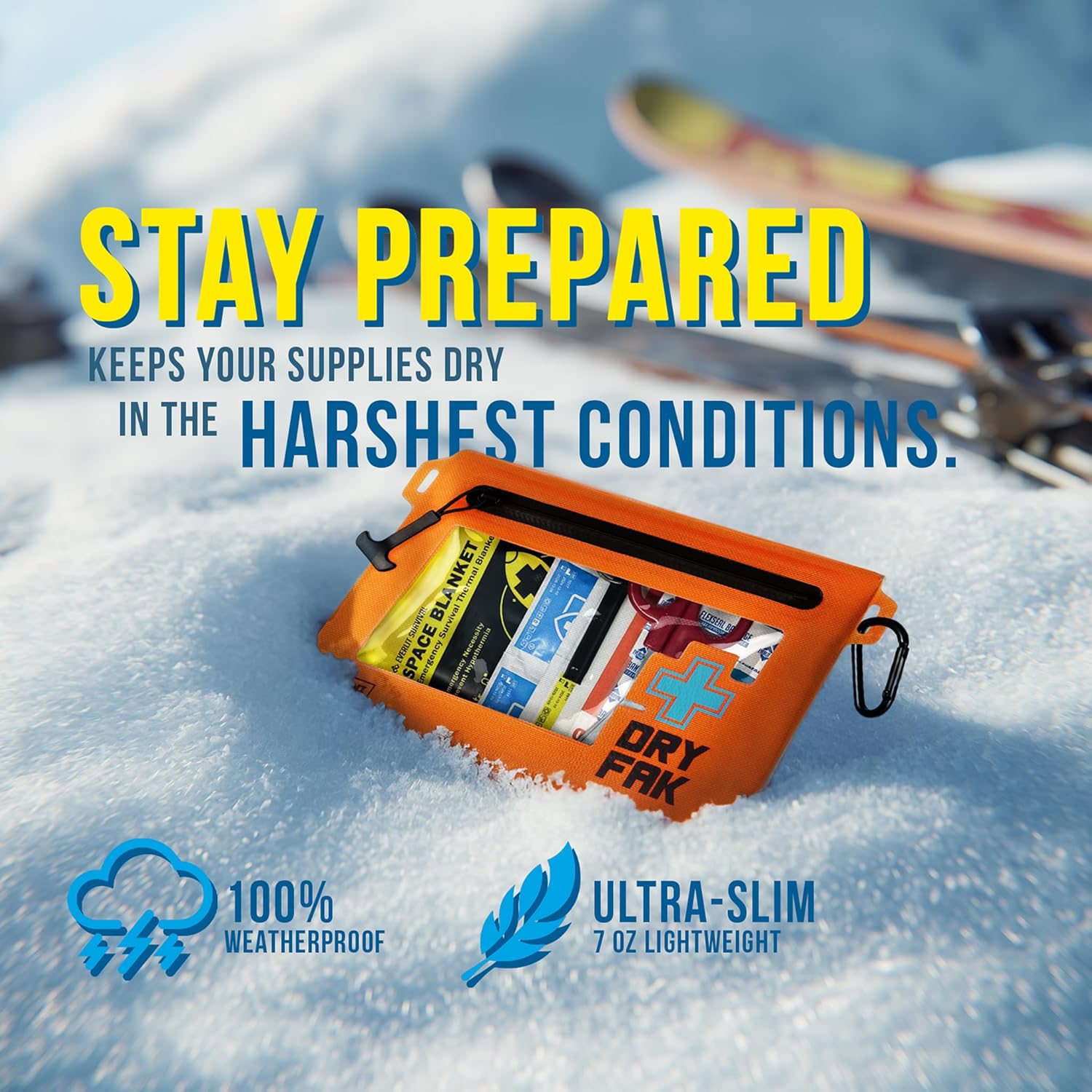 EVERLIT Ultralight Waterproof First Aid Kit, Boat First Aid Kit, Marine Medical Kit for Boating, Kayak, Backpacking, Hiking, Camping, Emergency Kit (Grey)