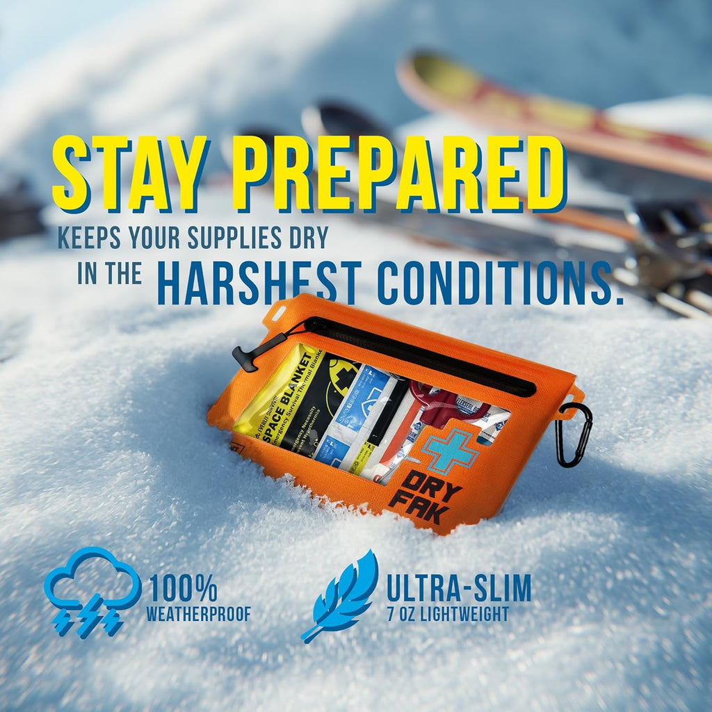 EVERLIT Ultralight Waterproof First Aid Kit, Boat First Aid Kit, Marine Medical Kit for Boating, Kayak, Backpacking, Hiking, Camping, Emergency Kit (Green)