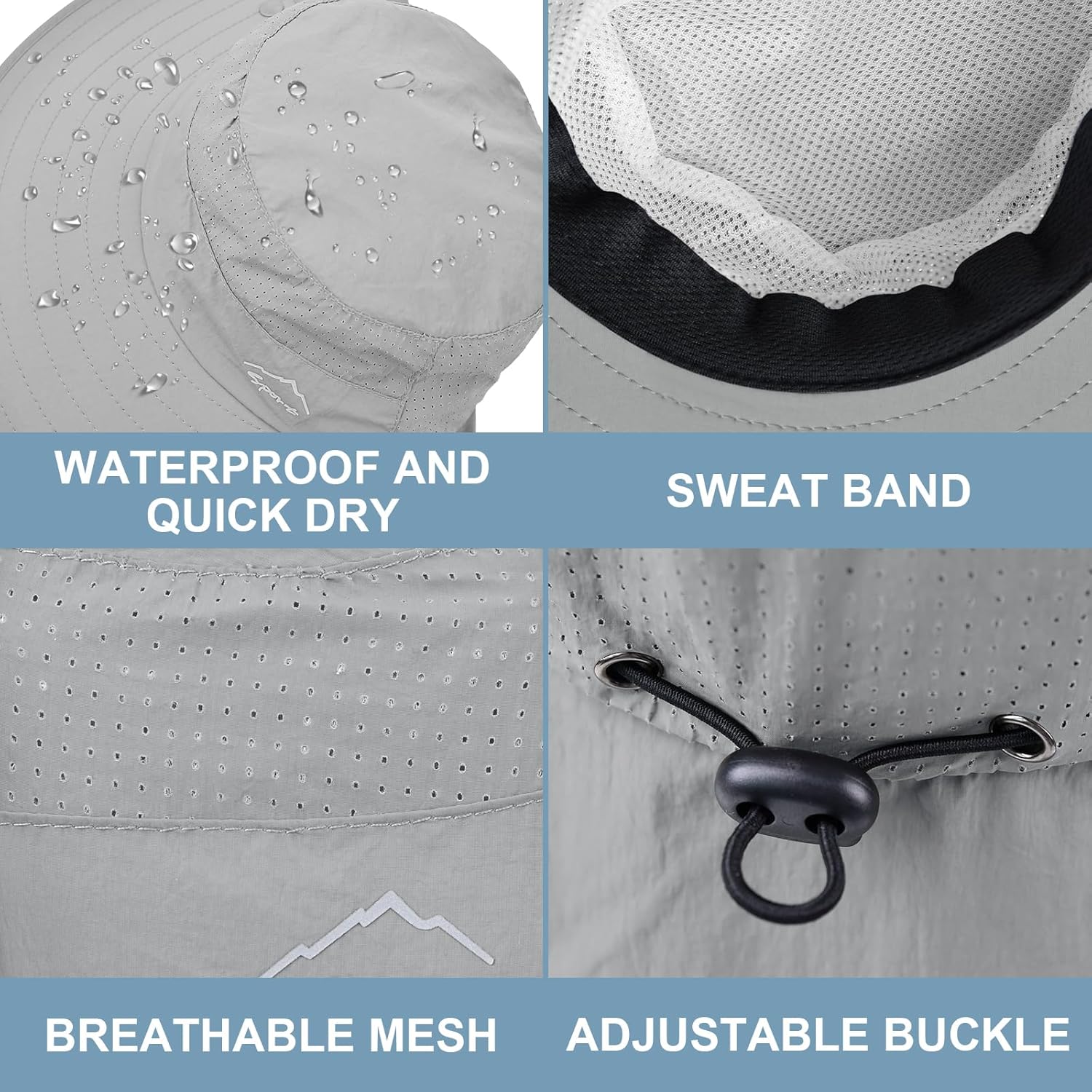 Sun Hat for Men Women with Neck Flap,UPF 50+ UV Protective Hiking Fishing Hats,Wide Brim Sun Hat for Women&Men