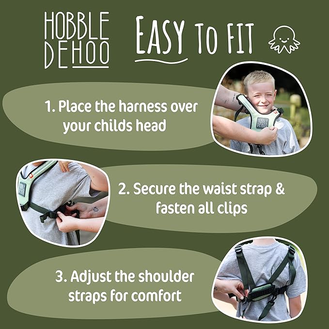 Hobbledehoo Safety Harness For Kids & Toddlers Aged 2-7 Years, Child Harness For Walking & Play Autism Safety Awareness-BubblyBeeBaby