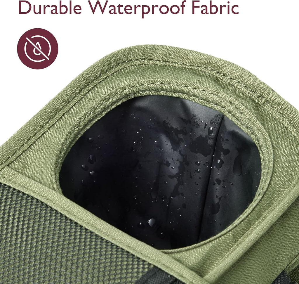 Momcozy Universal Baby Stroller Organizer, 2 Insulated Cup Holder, Detachable Zippered Pocket, Adjustable Shoulder Strap, Large capacity for baby essentials, Compact Design Fits Any Strollers