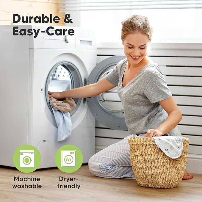 KeaBabies 2-Pack Organic Crib Sheets for Boys, Girls - 52x28 Fitted Crib Mattress Sheet Neutral, Breathable Jersey Cotton Cover for Baby Bed, Toddler Mattress, Soft & Cute Prints (Herb)-BubblyBeeBaby