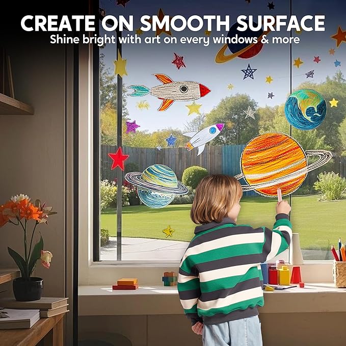 JOYIN 12 PCS Silky Crayon for Kids, Toddler Twistable Crayon, 12 Colors, Art Supplies, School Supplies, Kids Indoor Activities-BubblyBeeBaby