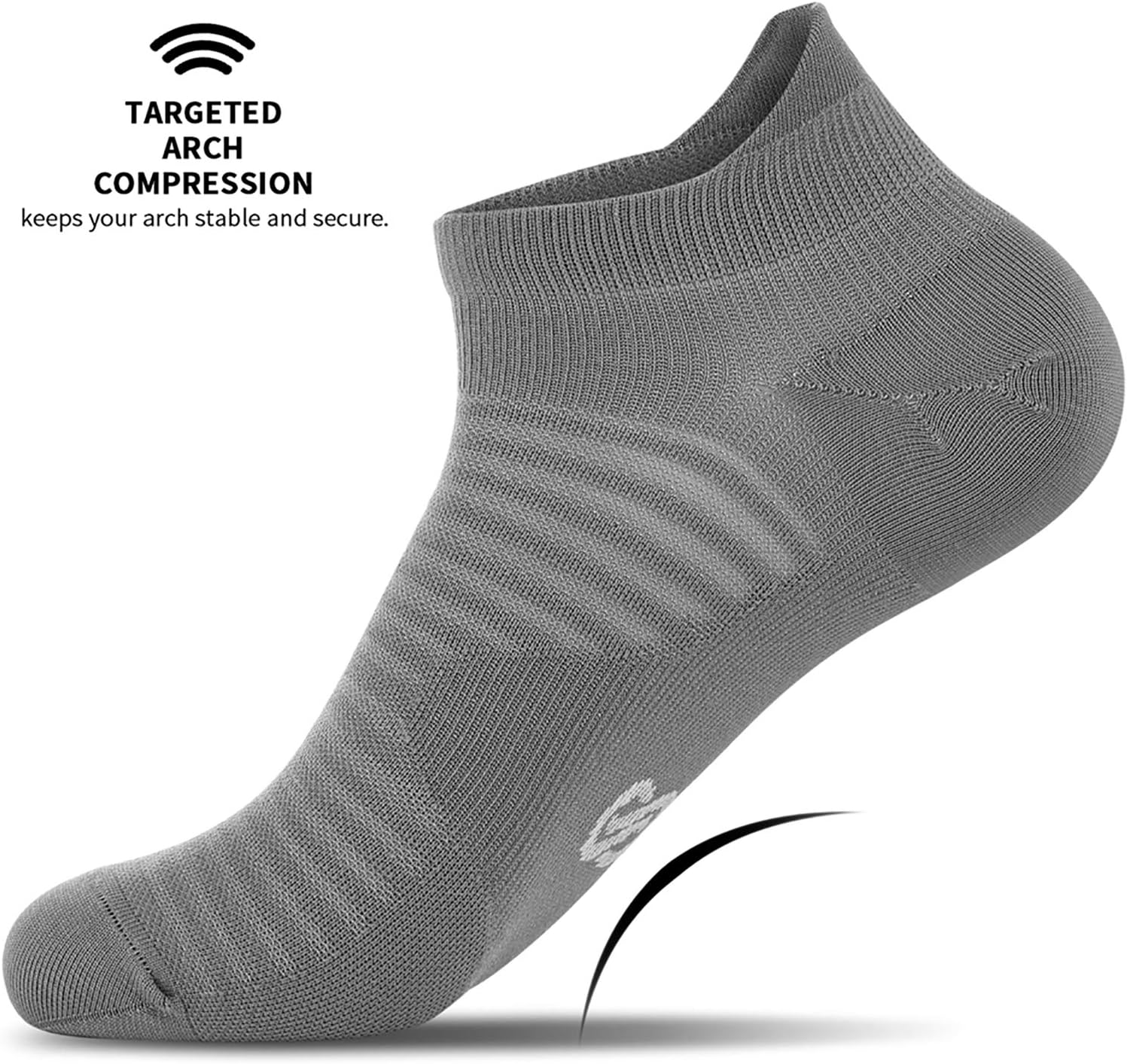 Compression Running Ankle Socks Low Cut(6 Pairs) for Men & Women