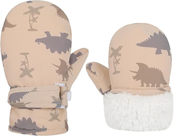 Toddler Gloves Kids Mittens Winter Warm Lined Fleece Gloves Waterproof Snow Baby Mitten for Boys Girls-BubblyBeeBaby