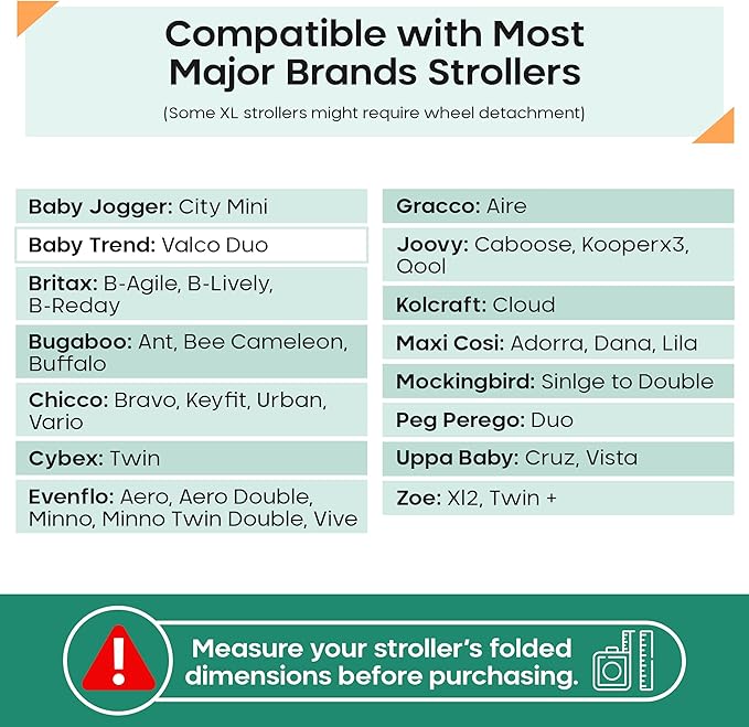 reperkid Medium Stroller Bag for Airplane Travel, Black & Green, 42" H x26 W x13 D, Fits Most Single Strollers Incl. Jogging & Standard Models – Premium Waterproof Cover, Adjustable Shoulder Straps-BubblyBeeBaby