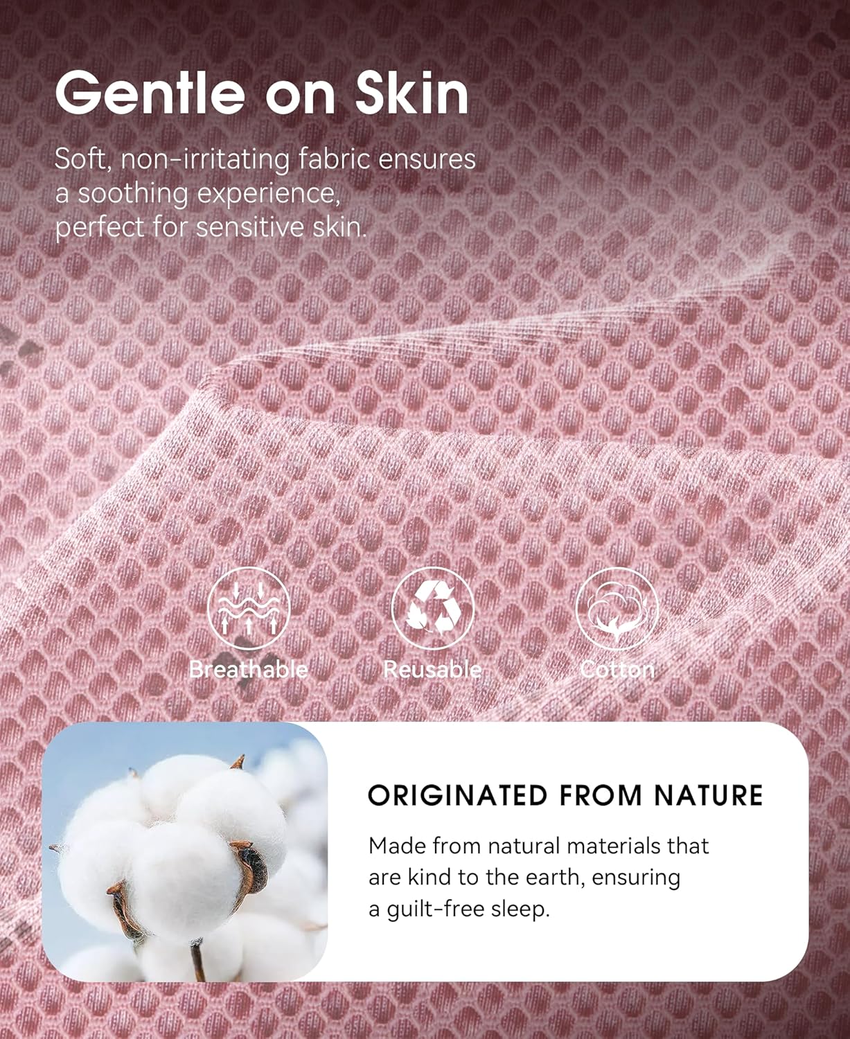 MUSICOZY Sleep Headphones Breathable Sleep Mask Bluetooth 5.4 Wireless Earphones Mask Sleeping Eyemask for Side Sleepers for Women Men Travel Meditation Gift (Mesh Pink)