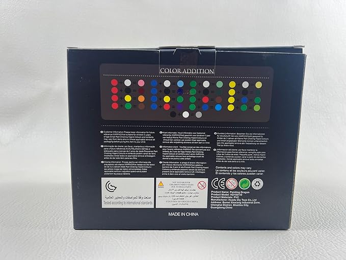 Kids Arts Crafts Set - Dragon Toys Painting Kit with 3 Dragons Figurines and 3D Jigsaw Puzzle Castle, Best Tween Paint Gift to Create Own Powerful Dragon-BubblyBeeBaby