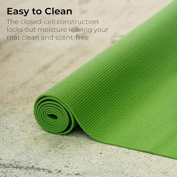 Hello Fit 10-Pack Yoga Mat, 68" x 24" Non Slip Exercise Mat, 4mm Thick Gym Mat for Fitness and Stretching, Bulk Non Toxic Yoga Mats for Schools and Studios-BubblyBeeBaby