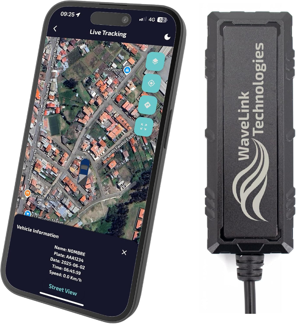 WaveLinkTrack 4G GPS Vehicle Tracker – Real-Time Monitoring, 5-Sec Updates | 1-Year Subscription with Pre-Installed SIM & Data Plan Included | Ideal for Personal Cars, Trucks & Fleet Management