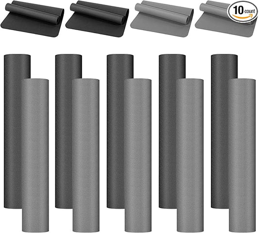 10 Pack Yoga Mats Bulk, 68'' x 24'' x 4mm Thick Yoga Mats for Kids and Adult Gym Mats Bundle Latex Free Exercise Mats with Non Slip Texture for Outdoor Yoga, Pilates or Workout-BubblyBeeBaby