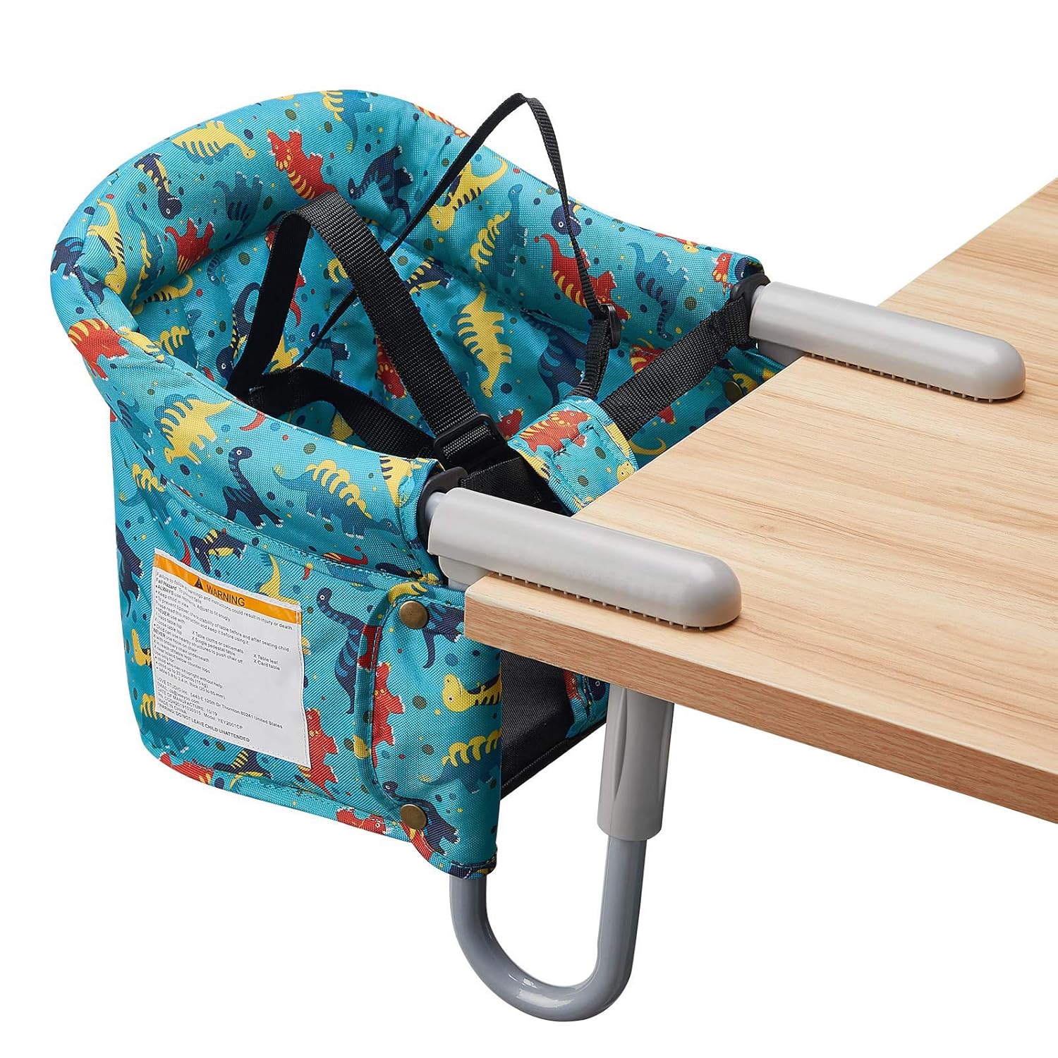 Hook On Chair, VEEYOO Clip On High Chair Folding Fast Table Chair with Storage Bag, Portable Baby Feeding Seat Attach to Table for Home and Travel