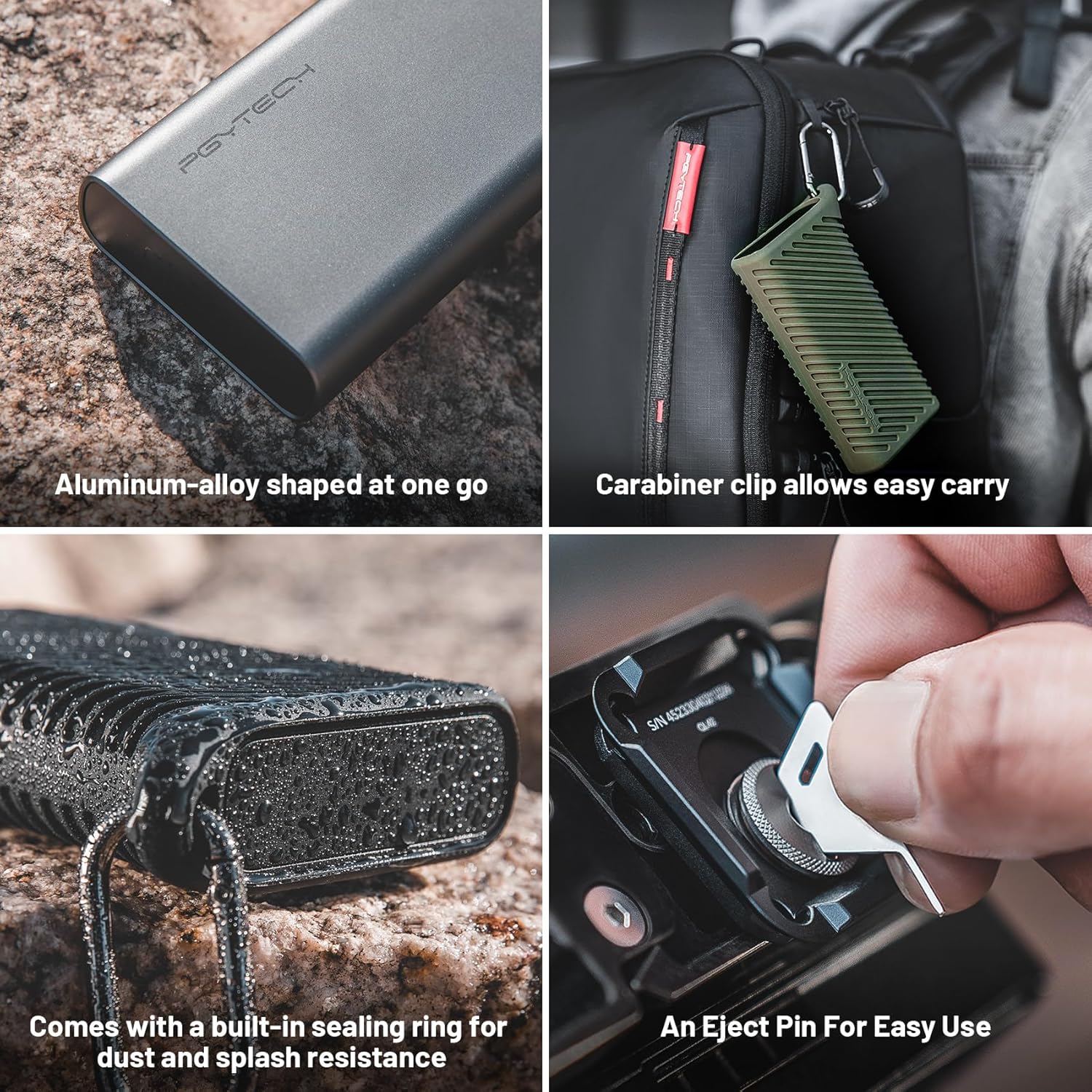 PGYTECH CreateMate USB 3.2 CFexpress A/B Card Reader 10GBps SD Card Reader for Photographer (CFexpress-B, Green)