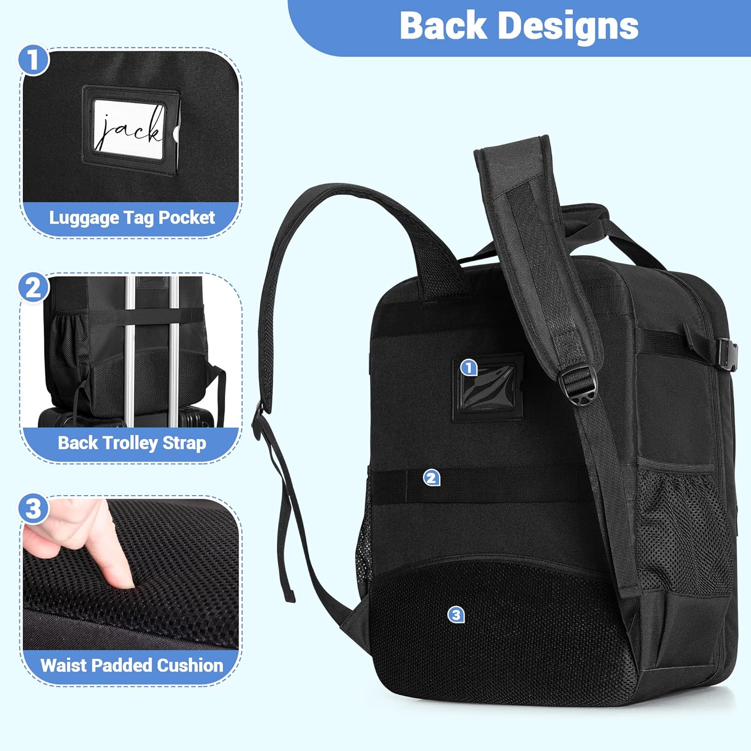 Stroller Travel Bag Compatible with GB Pockit & Pockit Air Plus, Lightweight Backpack for Airplane Travel Essentials and Gate Check, Bag Only