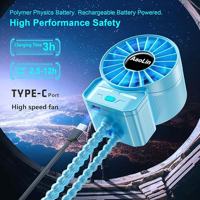 2 Pack Multifunctional Portable Stroller Fan 4 Speed 6600rpm High Speed Usb Rechargeable Personal Mini Handheld Fan Extended Tripod for Desktop Winding Kids Bed Treadmill Bike Golf Cart Outdoor Travel-BubblyBeeBaby