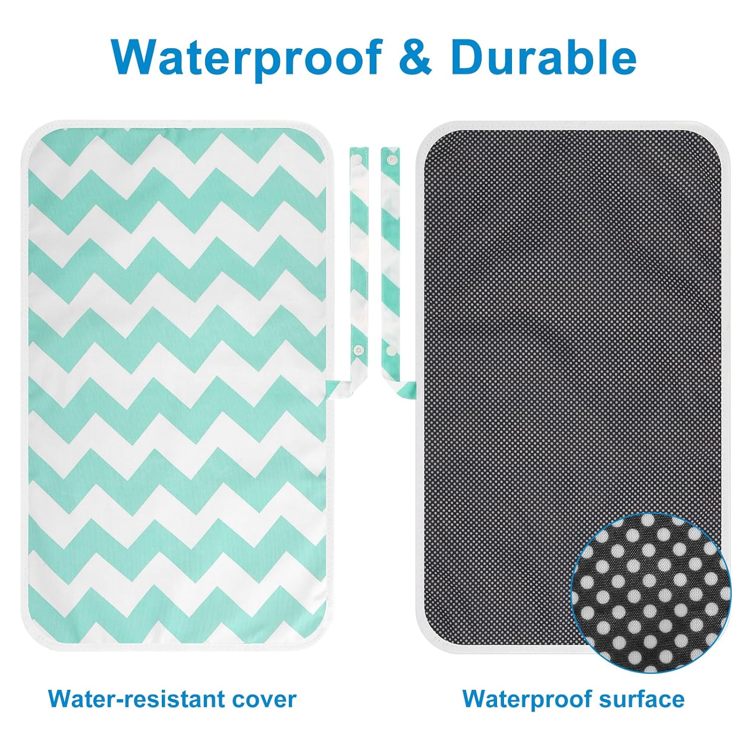 Accmor Portable Diaper Changing Pad, Waterproof Foldable Baby Changing Mat for Travel, Baby Essentials Shower Registry Gifts