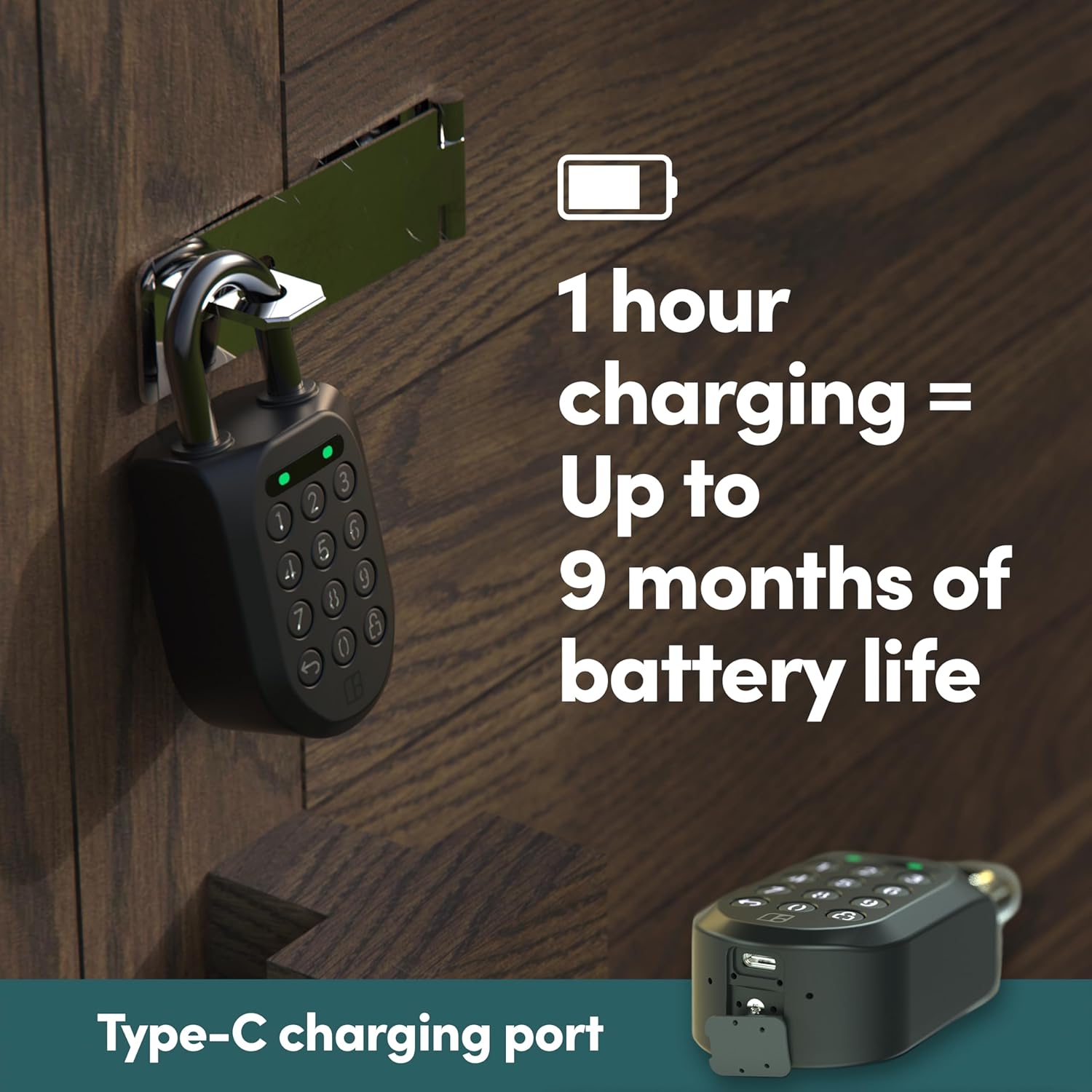 igloohome New Smart Padlock 2 (SP2) 2-Pack, The Toughest Smart Padlock – Generate Access from Anywhere with The Mobile app (iOS/Android) – No WiFi Needed, Waterproof & Rechargeable