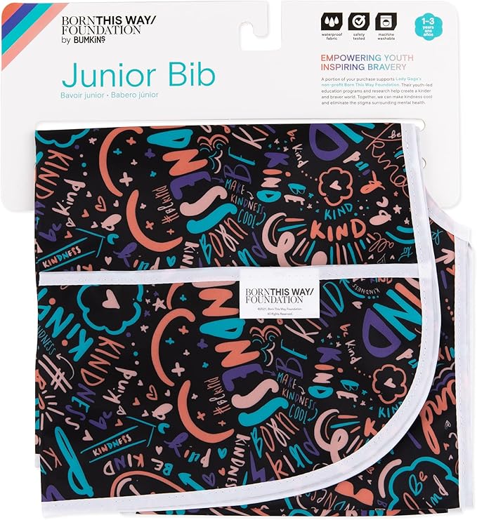 Bumkins Bibs - Toddler Bibs, Waterproof, Large for 1-3 Years, Short Sleeve-BubblyBeeBaby