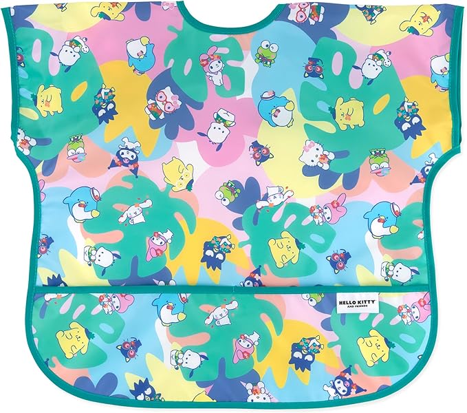 Bumkins Bibs - Toddler Bibs, Waterproof, Large for 1-3 Years, Short Sleeve-BubblyBeeBaby