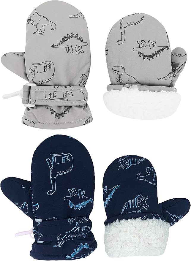 Toddler Gloves Kids Mittens Winter Warm Lined Fleece Gloves Waterproof Snow Baby Mitten for Boys Girls-BubblyBeeBaby