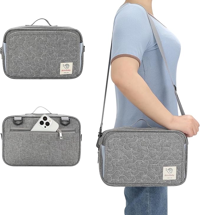 Accmor Stroller Organizer, Universal Stroller Organizer with Insulated Cup Holder Pocket, Dual Purpose Large Capacity Stroller Bag Caddy, Stroller Accessories Fits for Uppababy, Doona, Nuna Strollers-BubblyBeeBaby