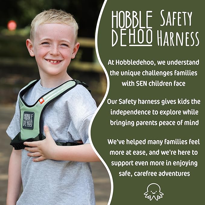 Hobbledehoo Safety Harness For Kids & Toddlers Aged 2-7 Years, Child Harness For Walking & Play Autism Safety Awareness-BubblyBeeBaby