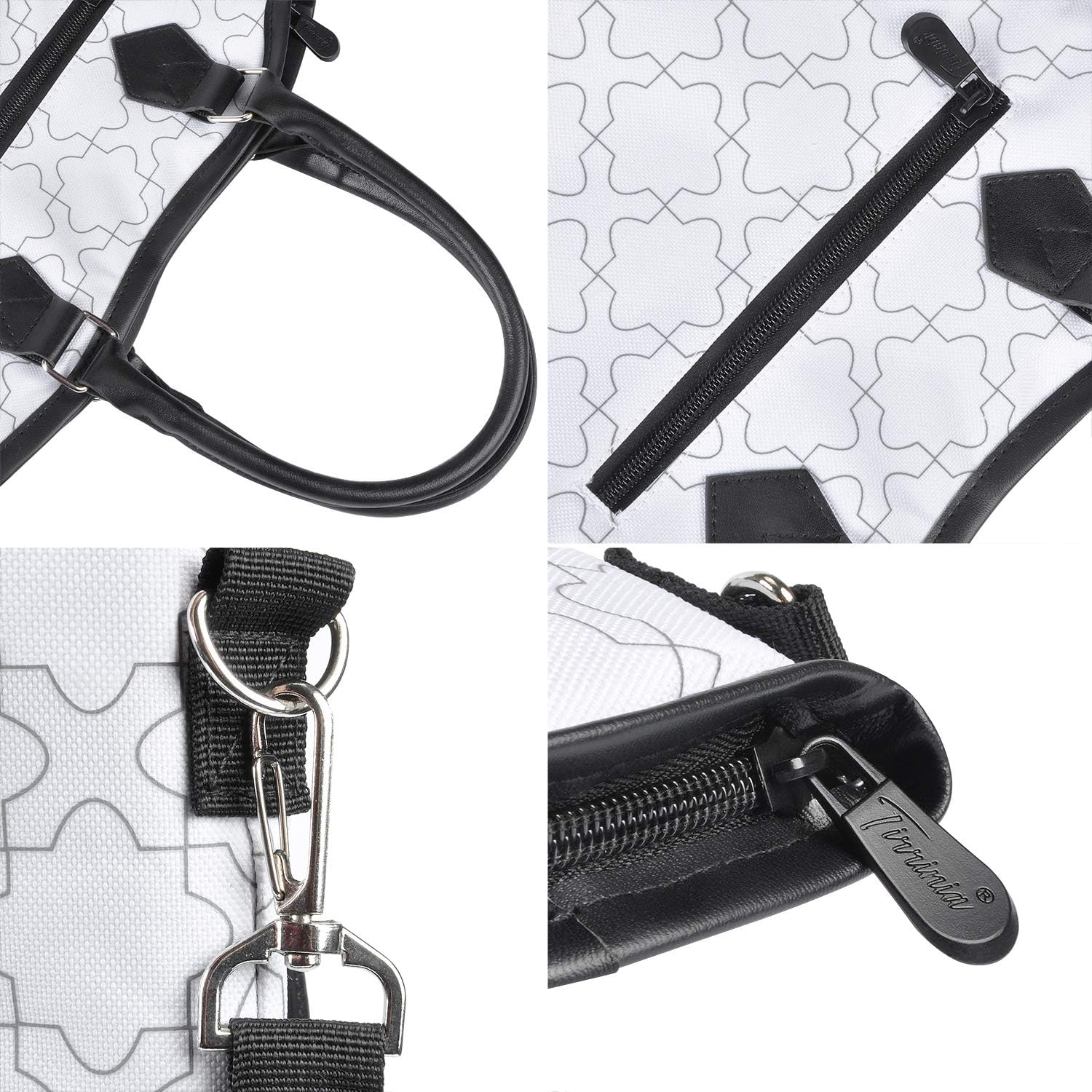 Tirrinia Insulated Wine Gift Carrier Tote - Travel Padded 2 Bottle Wine/Champagne Cooler Bag for Portable Wine Bottle Carrying Case, Women Men Wine Party Bag for Event,BYOB,Beach, Gift for Wine