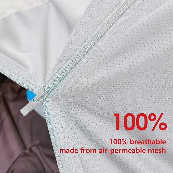 Sun Shade for Strollers, UV Sun and Sleep Shade Universal Fit for Baby Strollers, Blackout Stroller Cover, Breathable and Stops 99% of The Sun's Rays (UPF50+)-BubblyBeeBaby