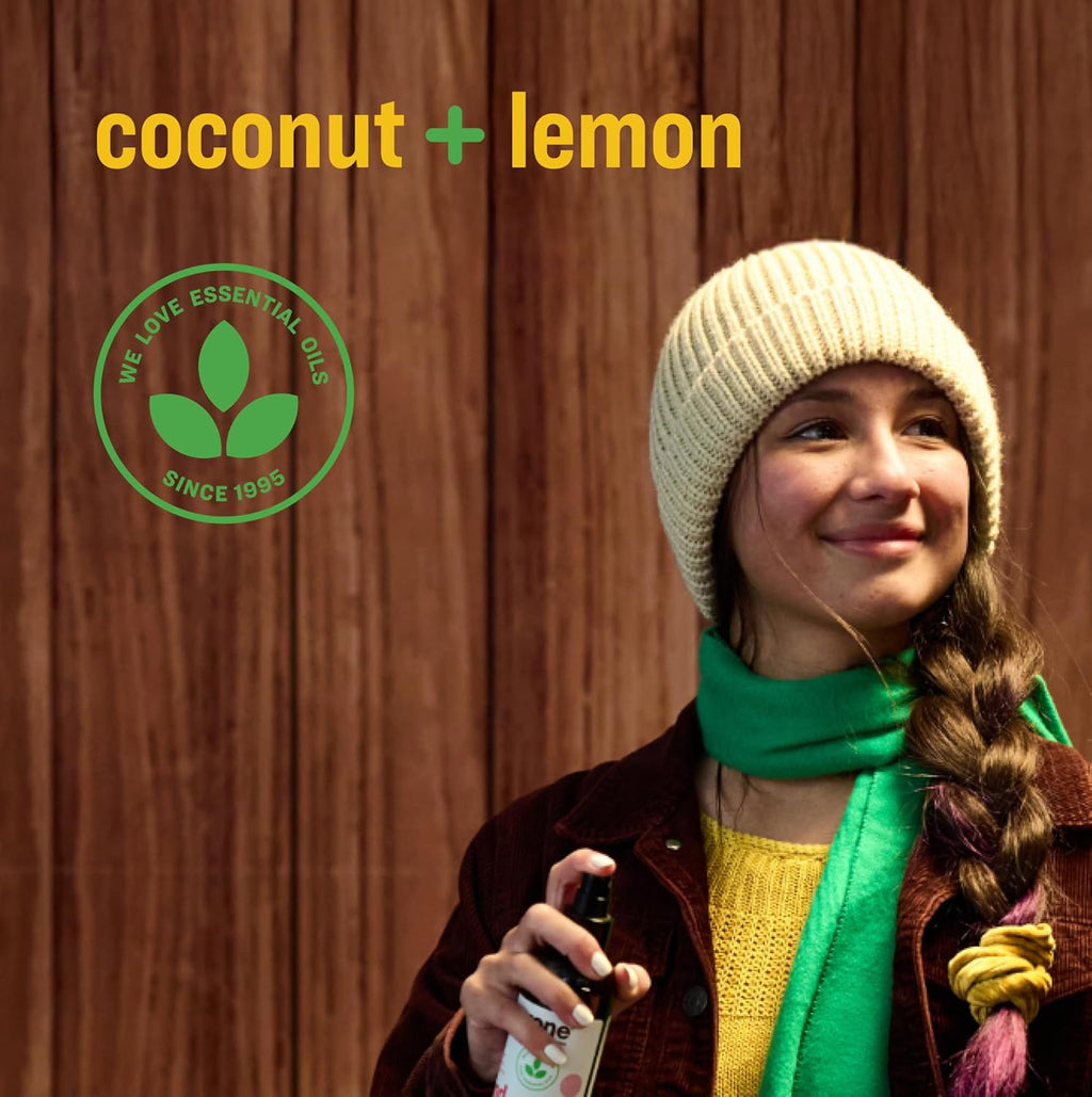 Everyone Hand Sanitizer Spray, 2 Ounce (Pack of 6), Coconut and Lemon, Made with Sugarcane Derived Alcohol with Essential Oils, 99% Effective Against Germs and TSA friendly