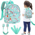 Accmor Toddler Backpack Leash, Cute Baby Backpacks with Anti Lost Wrist Link, Mini Kids Backpack Harness Leash for Outdoor Travel, Adorable Unicorn Backpack Tether Walking Harness for Girls 1-3