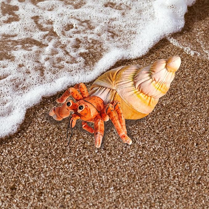 Hermit Crab Plush Toy,Crab Stuffed Animal,Simulated Plush Toy,Soft Stuffed Toy for Adults Birthday for Boys and Girls-10 Inch-BubblyBeeBaby