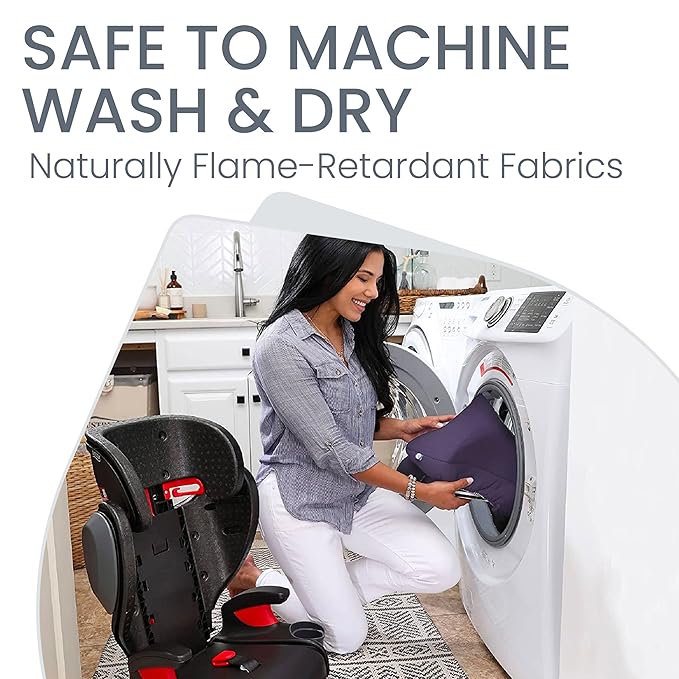 Britax Highpoint Backless Belt-Positioning Booster Seat, SafeWash Purple Ombre-BubblyBeeBaby