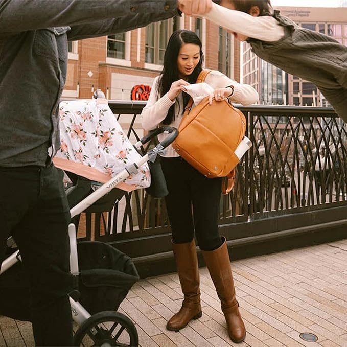 Little Unicorn Breathable Car Seat Canopy | Magnetic Closure & Universal Fit | Cover Baby from Elements (Watercolor Roses)-BubblyBeeBaby