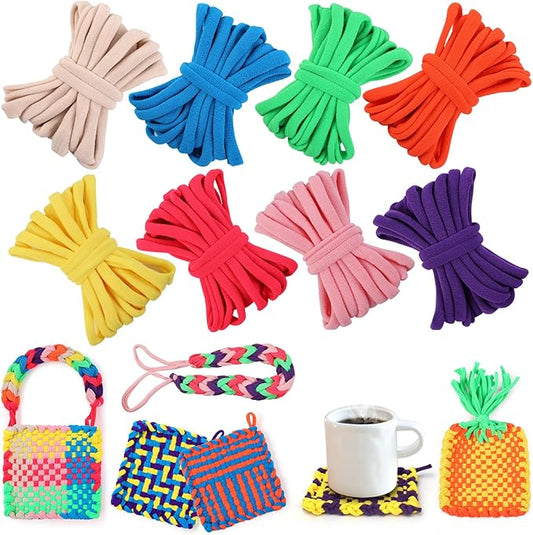 IQKidz 224 PCS Loom Loops Refill for Potholder Weaving Loom Kit Toys, Elastic DIY Arts and Crafts Loops Supplies for Kids Beginners, Perfect Birthday Gifts for 5 6 7 8-12 13 Year Old Girls-BubblyBeeBaby