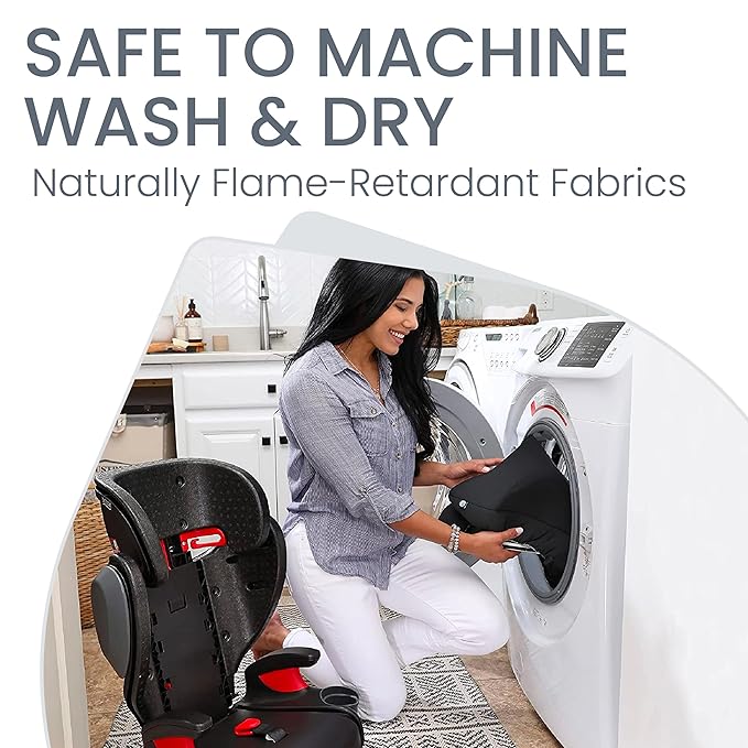 Britax Highpoint Backless Belt-Positioning Booster Seat, SafeWash Black Ombre-BubblyBeeBaby