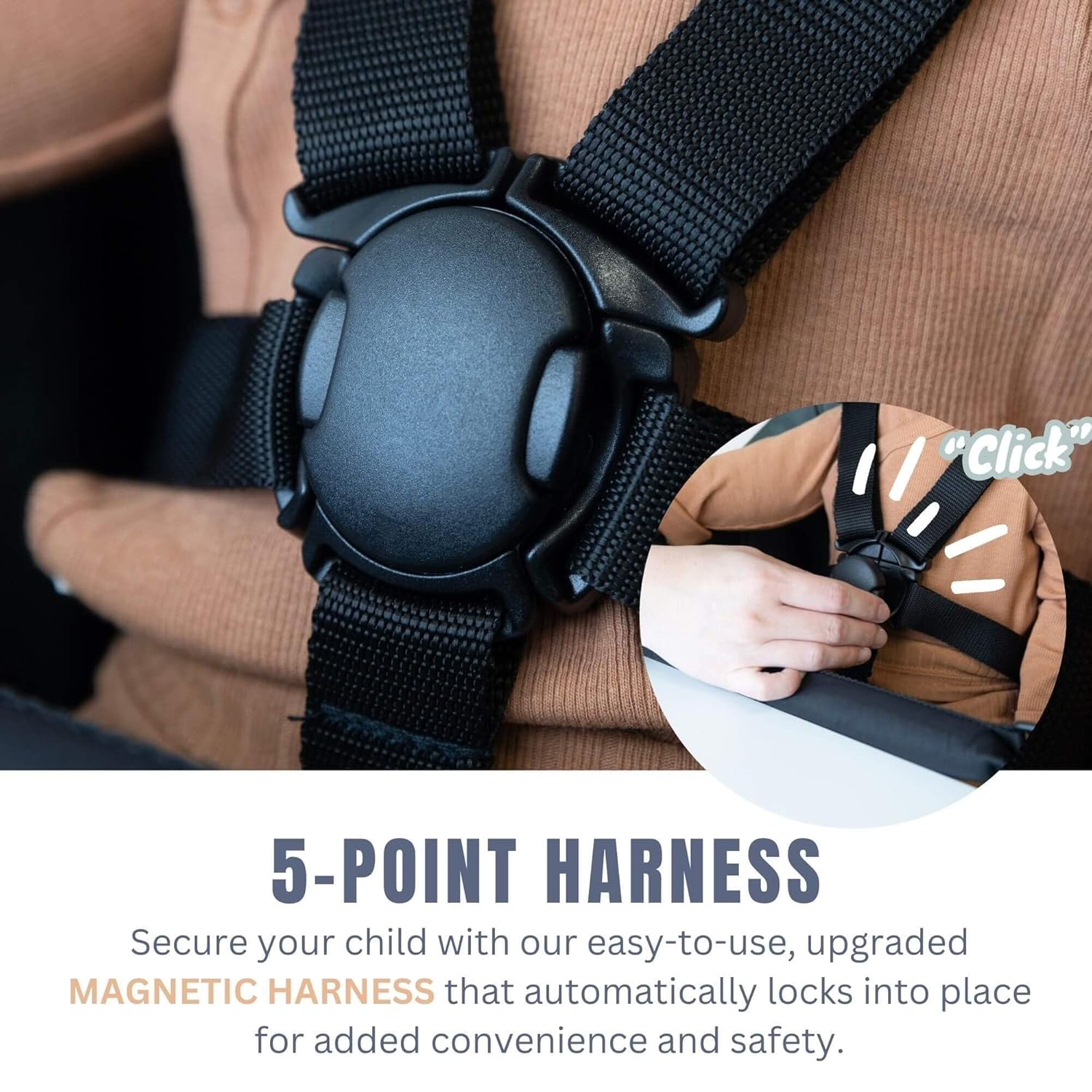 guzzie+Guss Portable Clip on High Chair for Baby Seat - Folding and Easy Setup for Travel, Home, Restaurants, Picnics - Machine Washable Fabric - Bordeaux