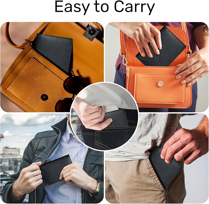 HIFA Leather Passport Holder, Handmade Passport Cover with Card and Ticket Slot - Genuine Leather, Elegant Design, Easy Access - Passport Case, Passport Wallet, Passport Holder-BubblyBeeBaby