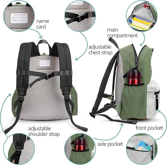 Kids Backpack for Boys: Boys Backpack 6-10 - Kindergarten Elementary School Bookbag for Boy-BubblyBeeBaby