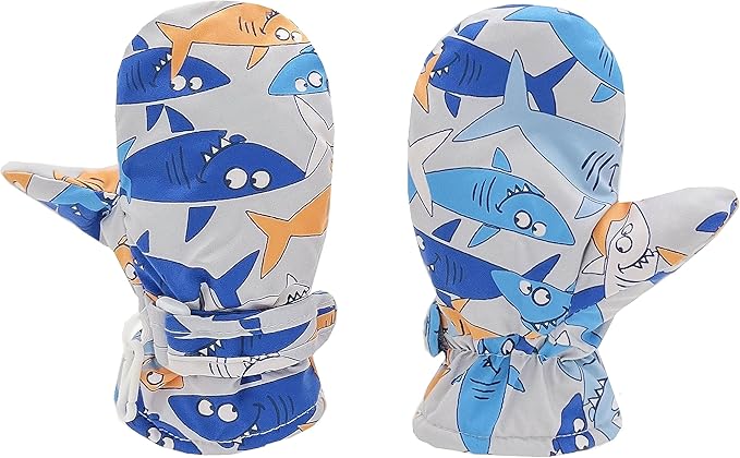 Toddler Gloves Kids Mittens Winter Warm Lined Fleece Gloves Waterproof Snow Baby Mitten for Boys Girls-BubblyBeeBaby