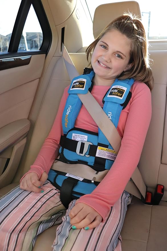 Extra Large Blue, Lightweight, Compact, Portable Car Seat - Perfect for Travel and Everyday Child Safety-BubblyBeeBaby