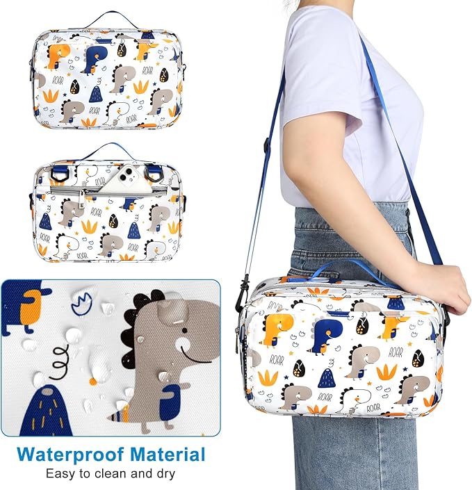 Accmor Stroller Organizer, Universal Stroller Organizer with Insulated Cup Holder Pocket, Dual Purpose Large Capacity Stroller Bag Caddy, Stroller Accessories Fits for Uppababy, Doona, Nuna Strollers-BubblyBeeBaby