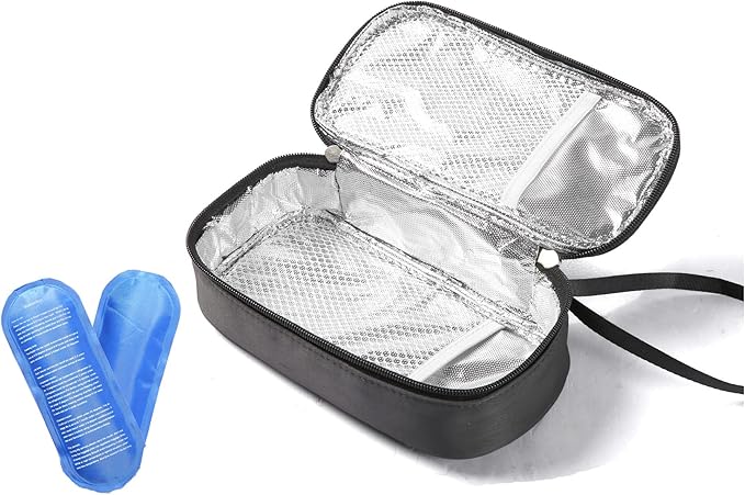 Insulated Breastmilk Cooler Bag with 2 Ice Packs - Breastmilk Cooler Organizer Bag for Daycare, Breastfeeding Mom Travel Outdoor-BubblyBeeBaby