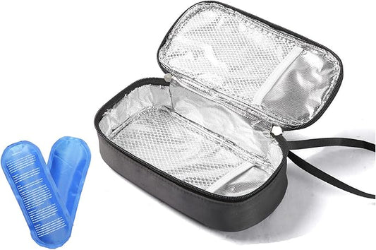 Insulated Breastmilk Cooler Bag with 2 Ice Packs - Breastmilk Cooler Organizer Bag for Daycare, Breastfeeding Mom Travel Outdoor-BubblyBeeBaby