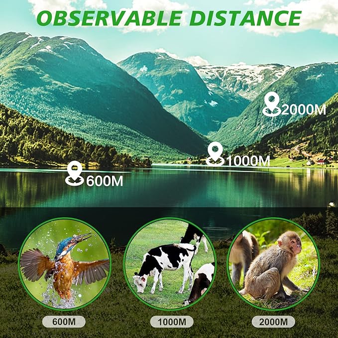 16X52 Monocular Telescope High Powered for Adults, 2023 Power Prism Compact Monoculars for Adults,HD Monocular Scope for Gifts, Outdoor Activity,Bird Watching,Hiking,Concert,Travelling-BubblyBeeBaby