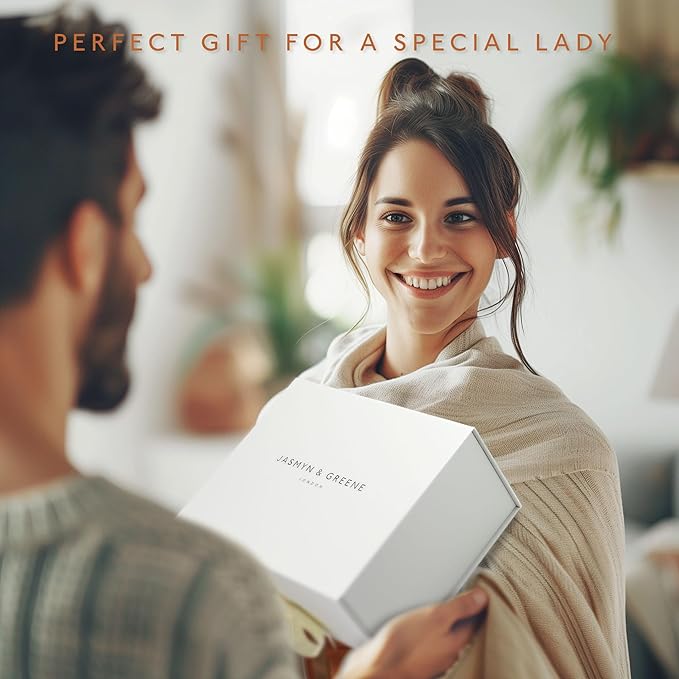 Jasmyn & Greene Luxury Spa Gift Basket for Women - 10 Relaxing Spa Birthday Gifts for Women with Lavender. Bridal Shower Gifts for Woman with Self Care Kit. Get Well Soon Package for Mother Sister.-BubblyBeeBaby