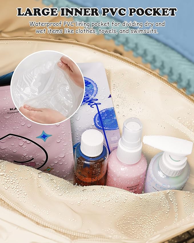 Initial Duffle Bag, Yoga Bags for Women，Overnight Bag with Wet Pocket，Lightweight Work Bags Personalized Gym Tote with Makeup Pouch-Gifts for Women Birthday-BubblyBeeBaby