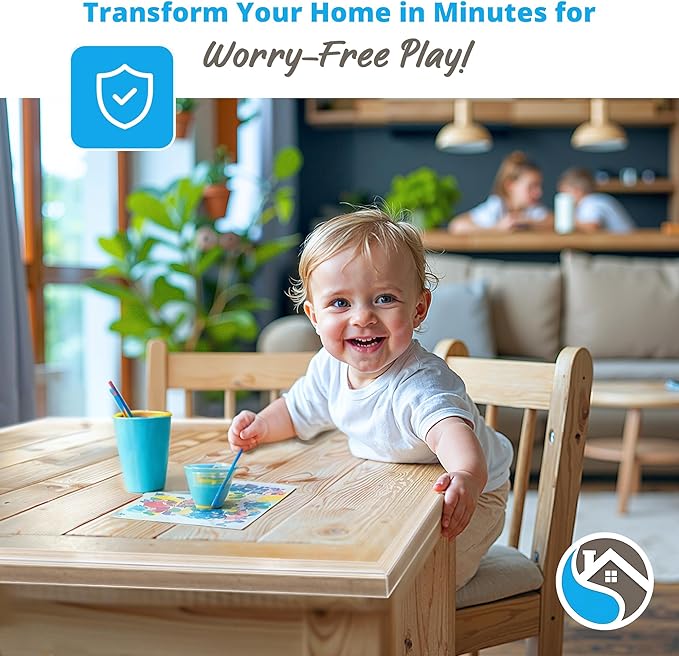 15ft Transparent Soft Edge Guard & Self-Stick Corner Protectors for Child Proofing Furniture, Glass Tables and Desk Edges - Clear Protection Solution for Baby Safety-BubblyBeeBaby