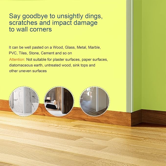 HOMREALM Baby Proofing 7.05ft Long (2.75" Wide) Corner Protector Baby Corner Guards Furniture Corner & Edge Safety Bumpers Clear Baby Proofing Bumper Cushion for Table Furniture Sharp Corners-BubblyBeeBaby